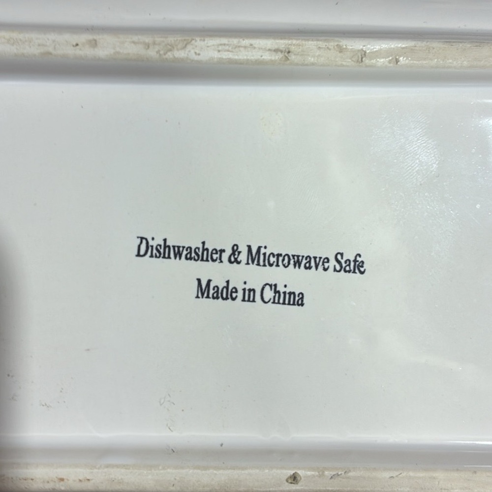 White Rectangular Serving Tray - Picture 3 of 4